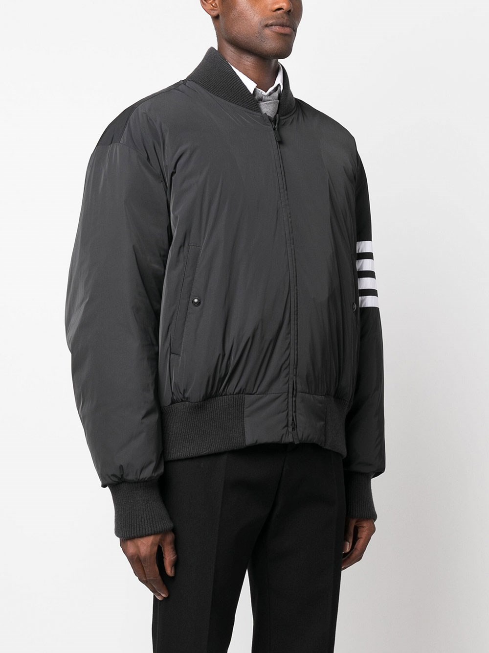 4-BAR STRIPE BOMBER JACKET