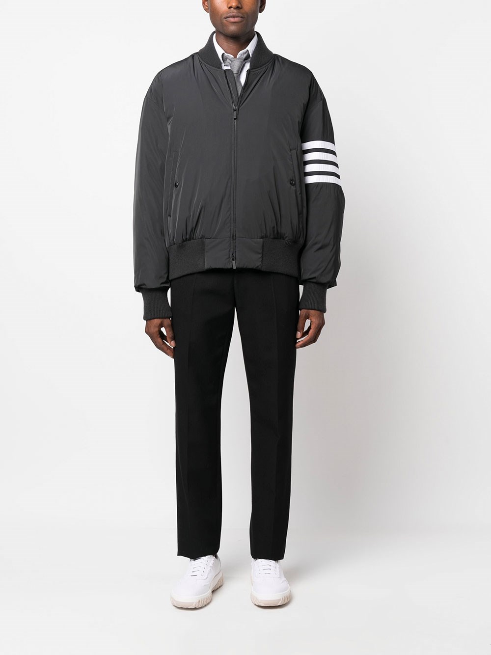 4-BAR STRIPE BOMBER JACKET