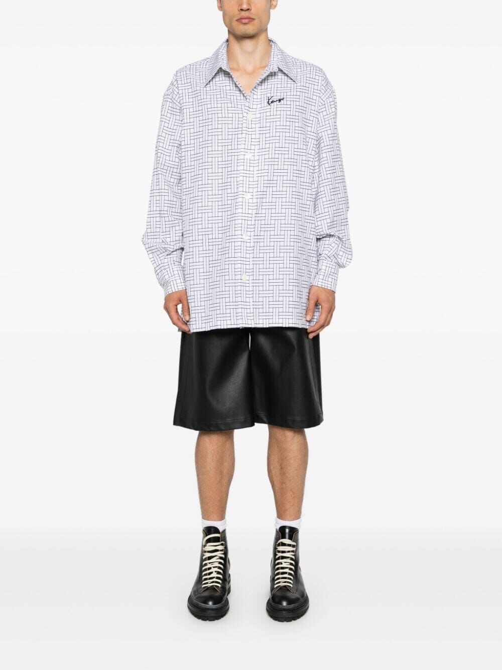 KENZO WEAVE OVERSIZED SHIRT