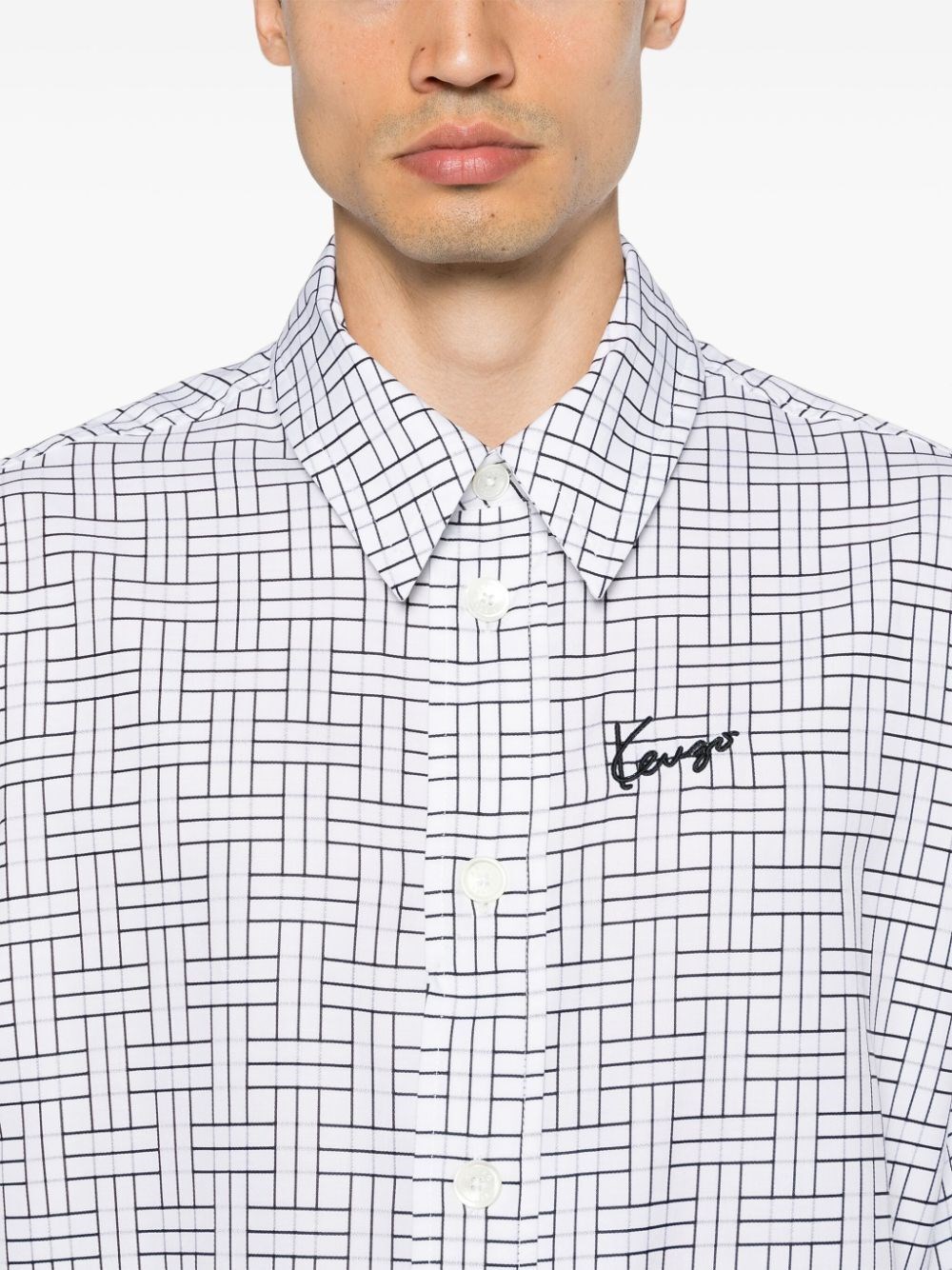 KENZO WEAVE OVERSIZED SHIRT