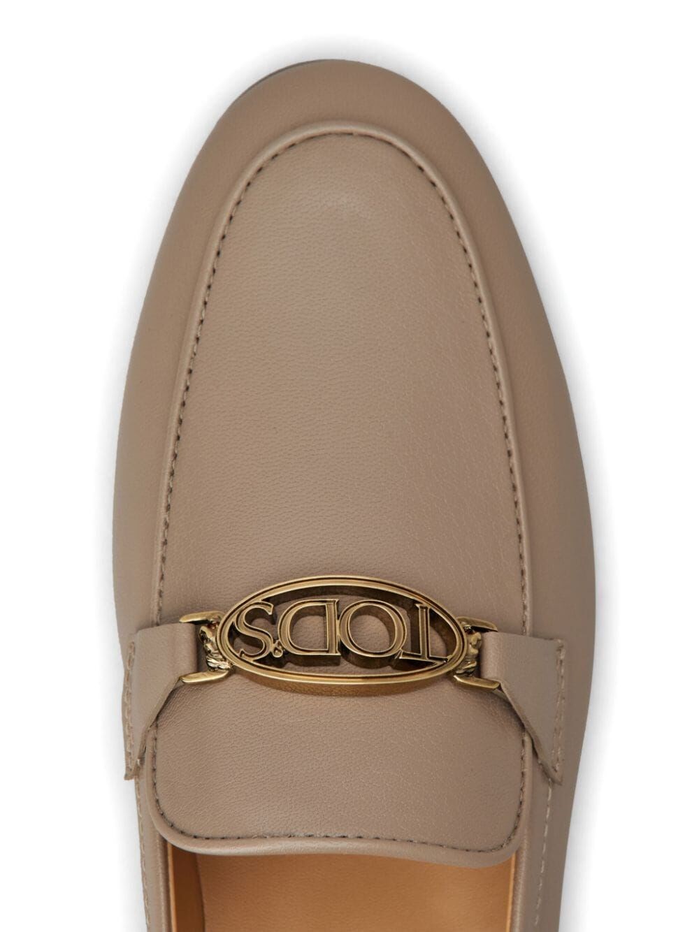 LEATHER LOAFER WITH LOGO