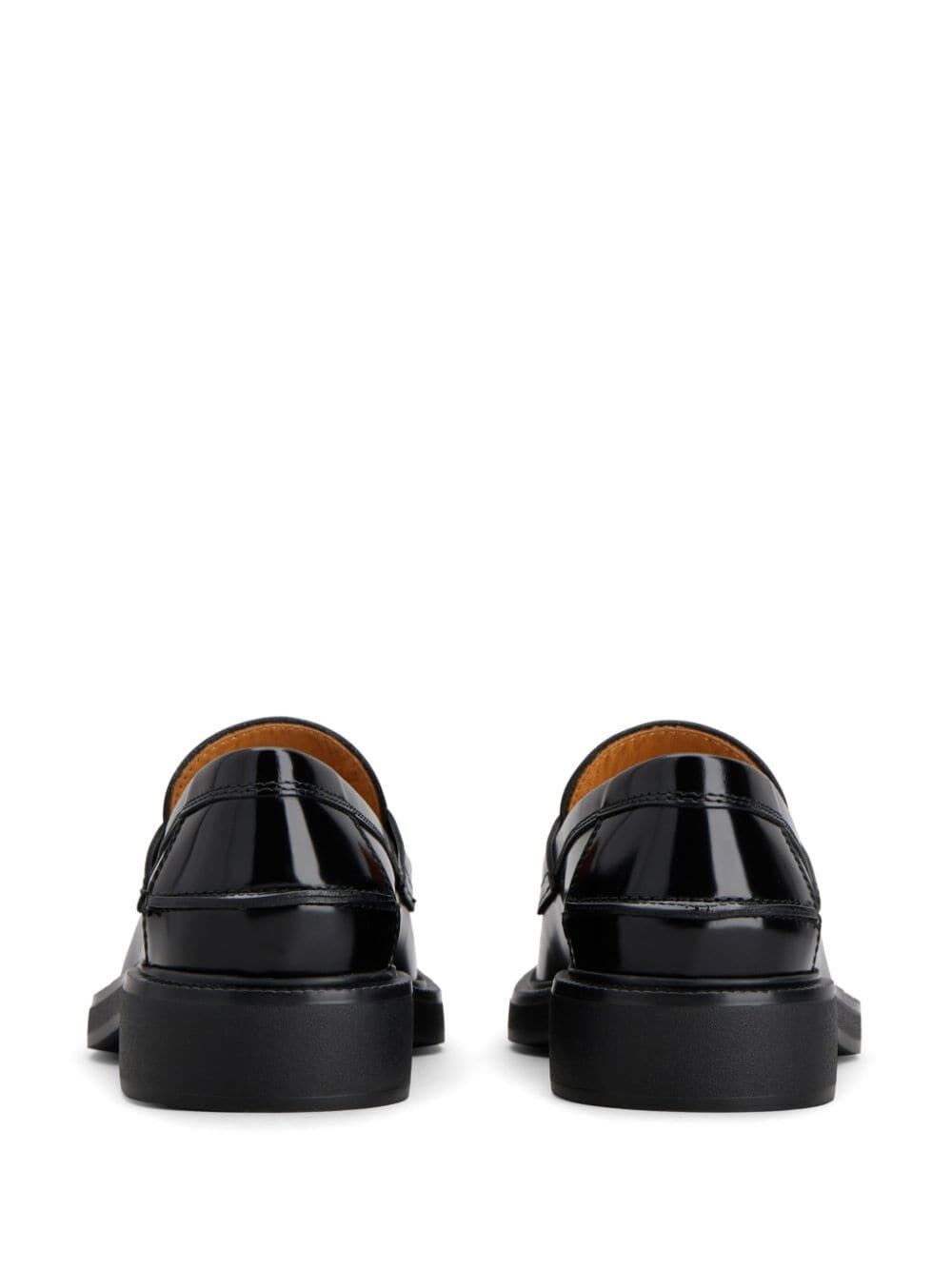 PENNY BAR LEATHER LOAFERS WITH LOGO