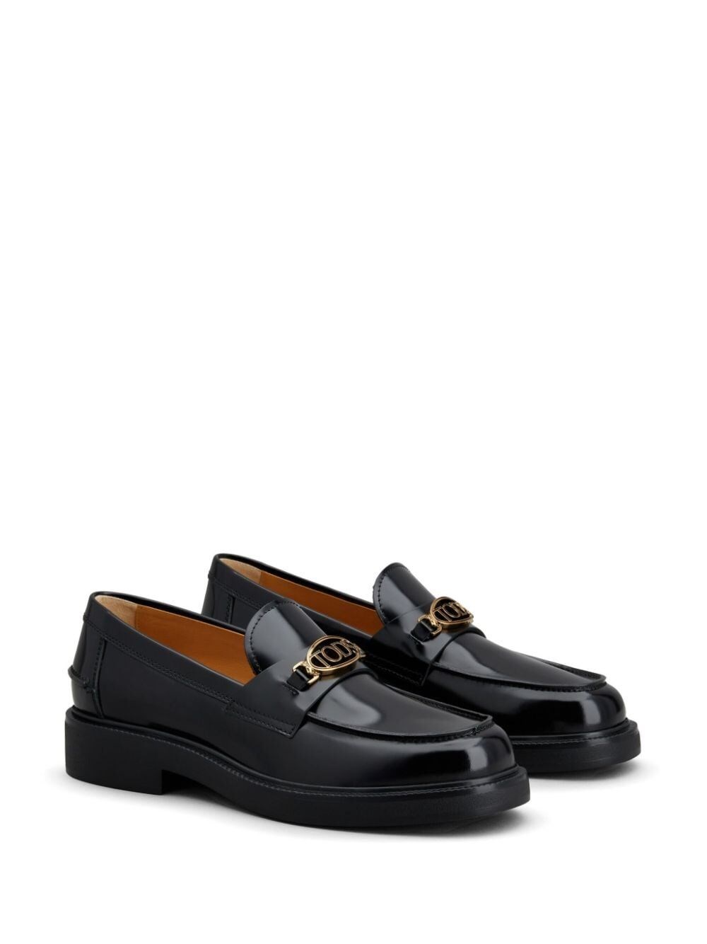 PENNY BAR LEATHER LOAFERS WITH LOGO