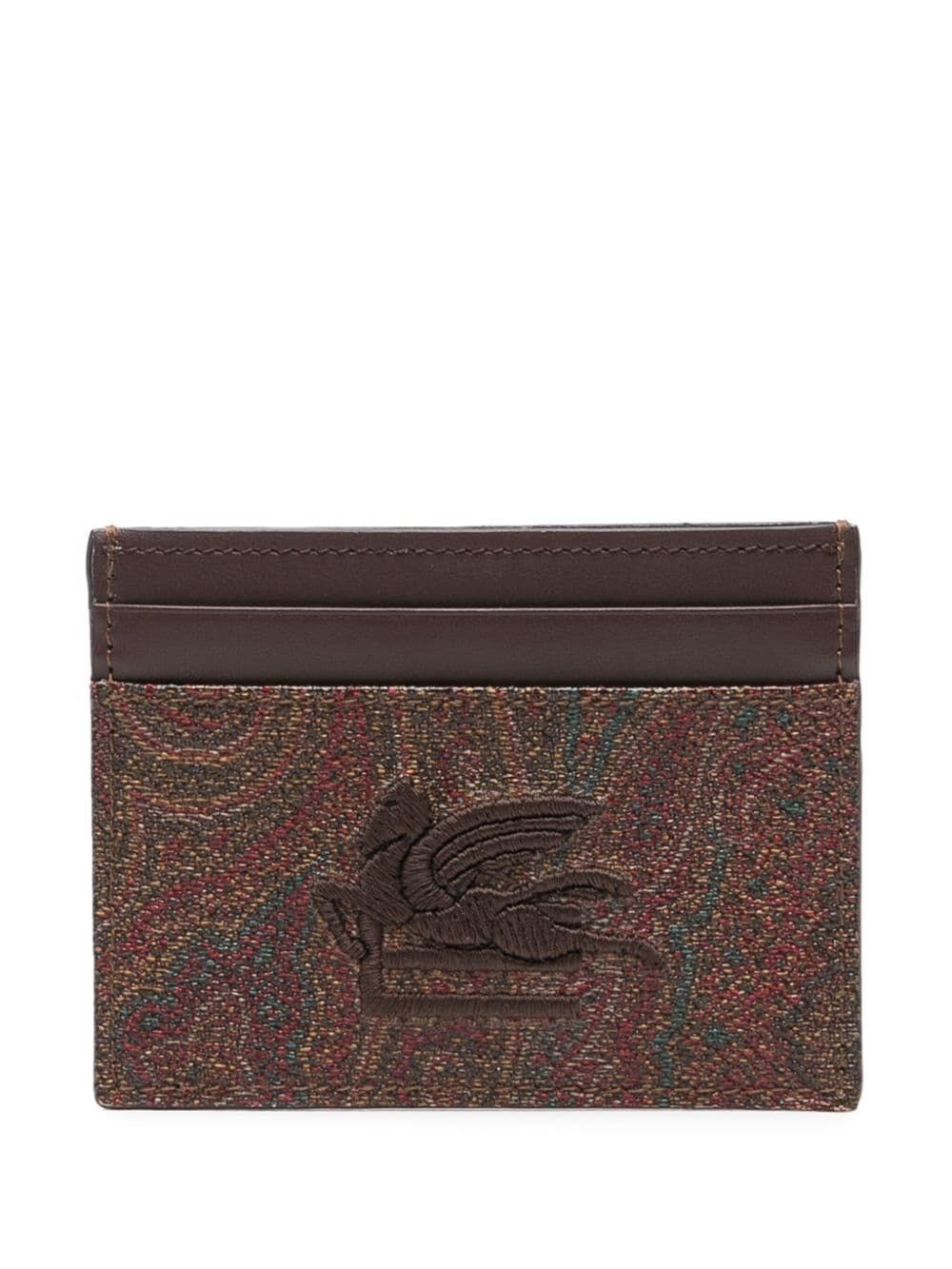 ETRO PAISLEY CARD HOLDER WITH PEGASO DETAIL 