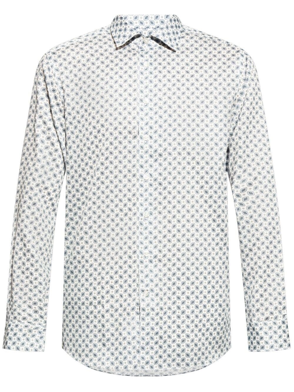 Shop Etro Paisley-print Cotton Shirt In White