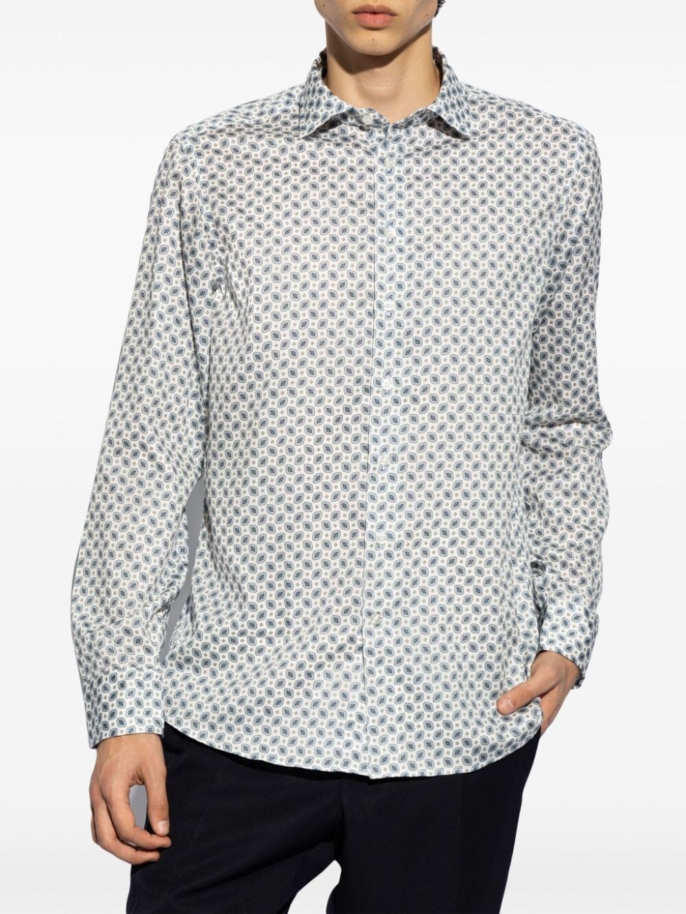 PAISLEY-PRINT COTTON SHIRT