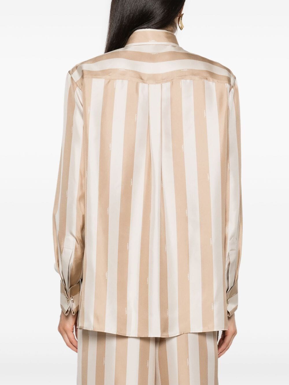 PEQUIN STRIPES SILK SHIRT