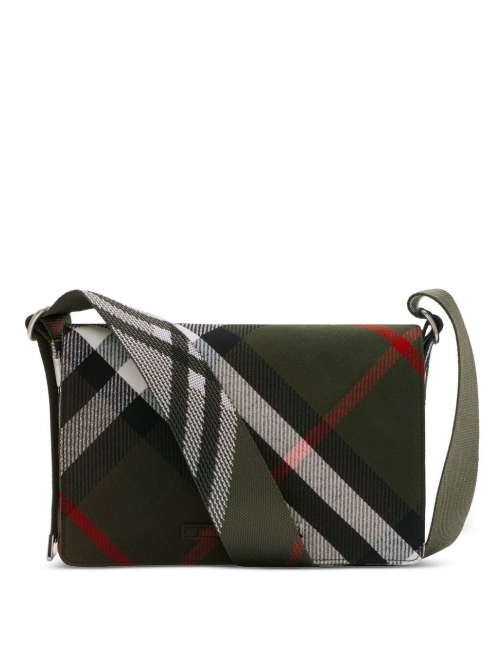 CHECK TRENCH CROSSBODY BAG