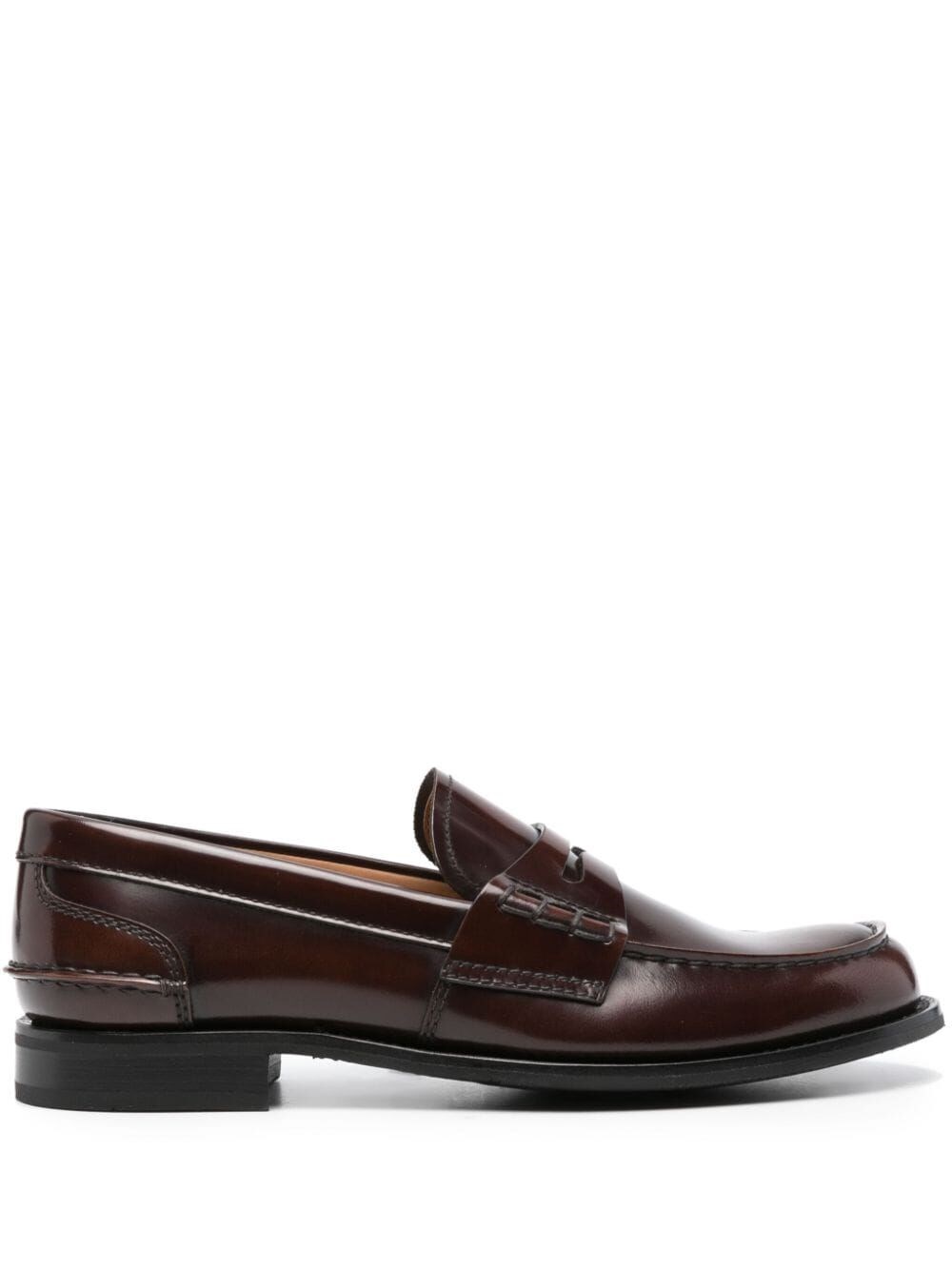 Shop Church's Pembrey W5 Polished Fumè Loafer In Brown