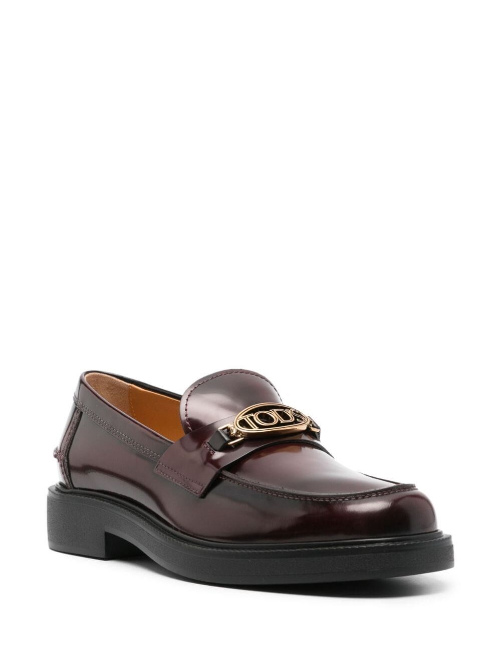 PENNY BAR LEATHER LOAFERS WITH LOGO