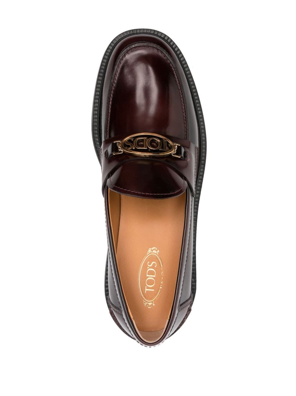 PENNY BAR LEATHER LOAFERS WITH LOGO