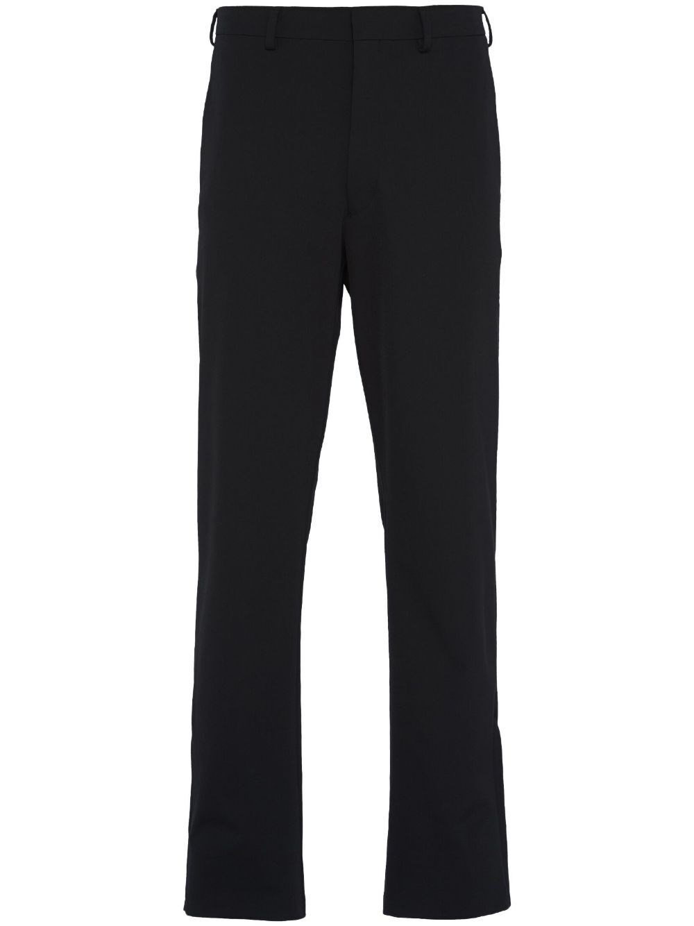 Prada Stretch Technical Fabric Pants In Black