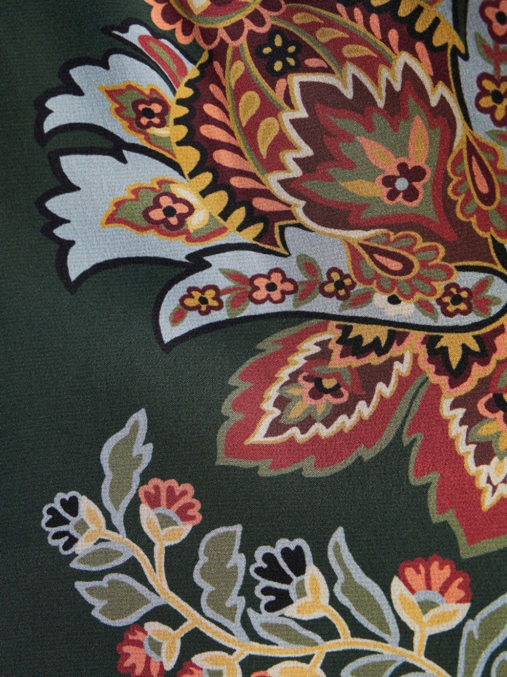 PAISLEY-PRINT SILK SHIRT