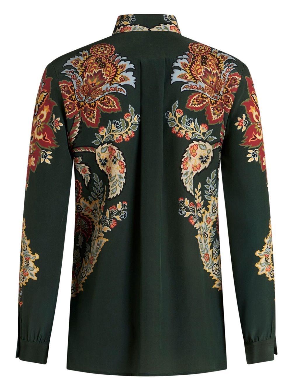 PAISLEY-PRINT SILK SHIRT