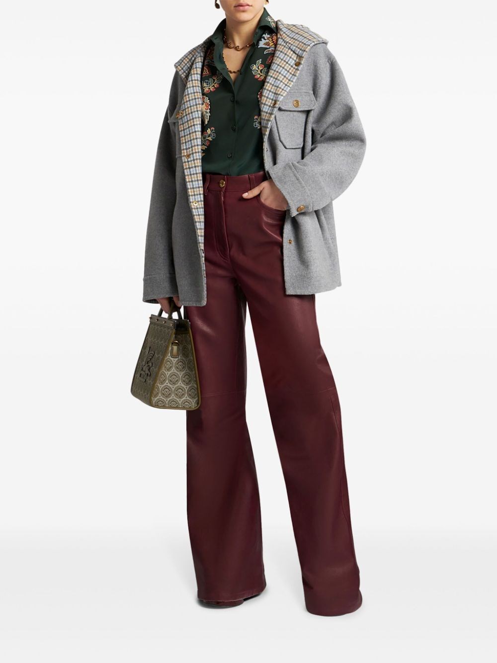 PAISLEY-PRINT SILK SHIRT