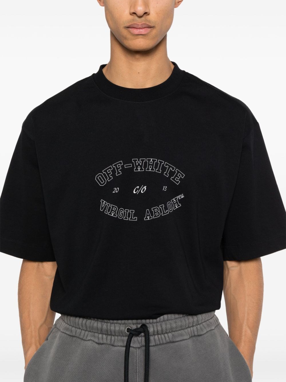 COLLEGE STAKE COTTON T-SHIRT