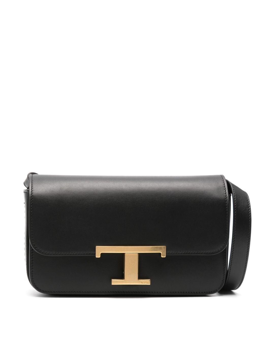 Shop Tod's T Timeless Micro Crossbody Bag In Black