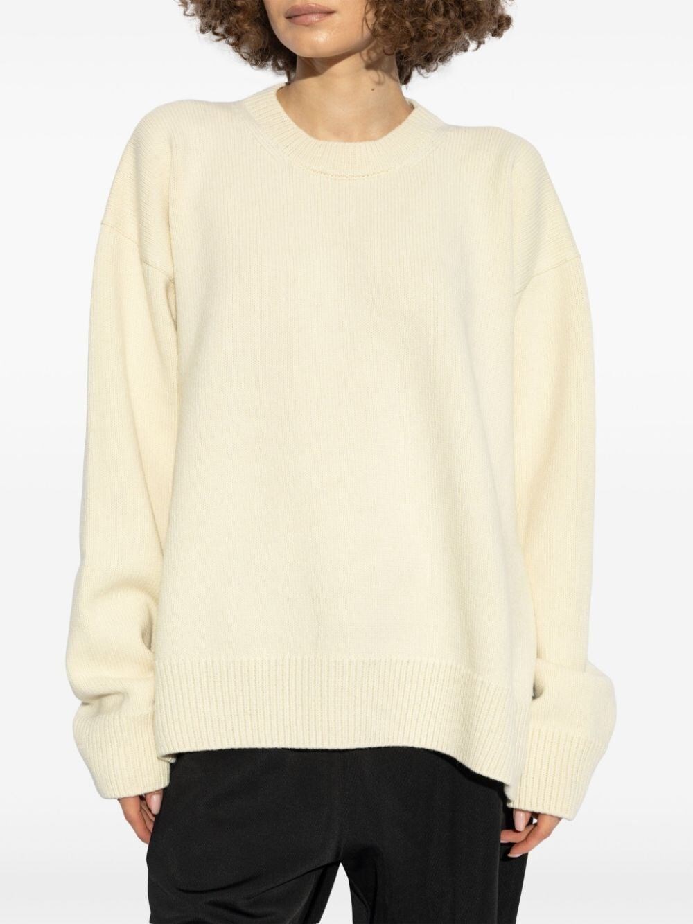 DROP-SHOULDER CREWNECK JUMPER