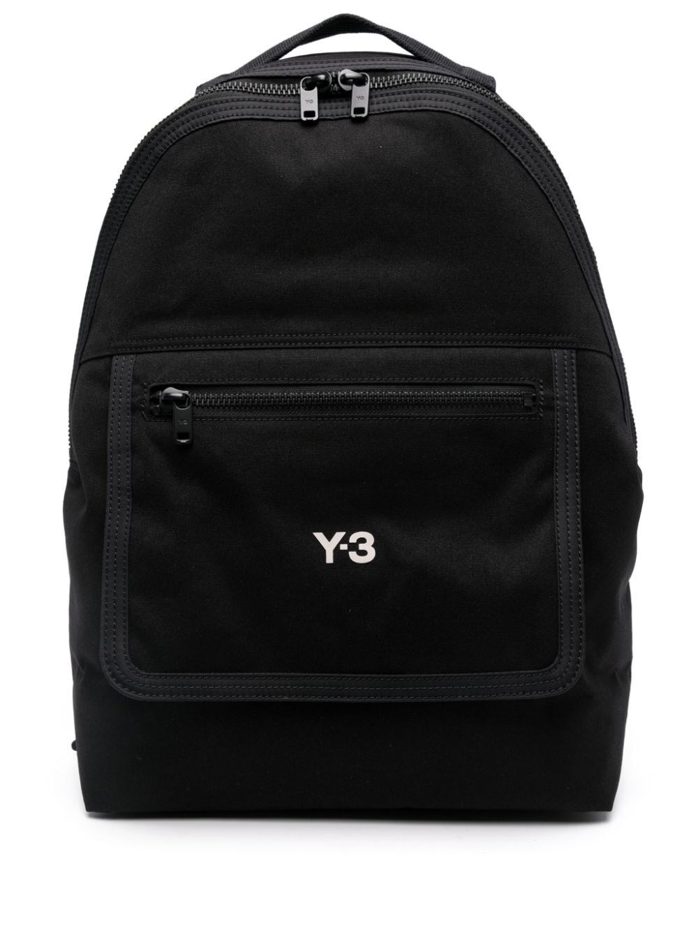 LOGO-PRINT CANVAS BACKPACK