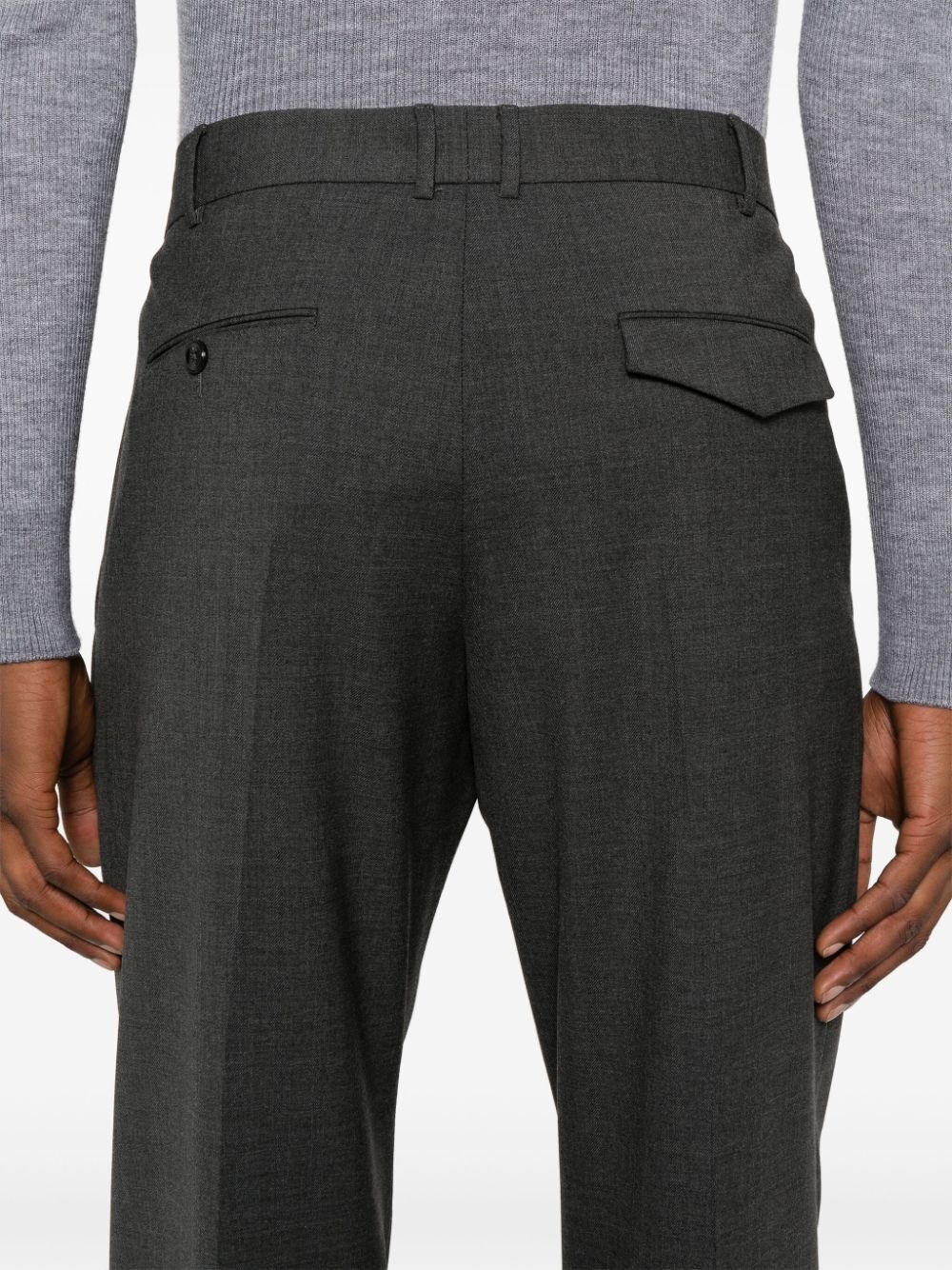 MICHEAL MID-RISE TAILORED TROUSERS 