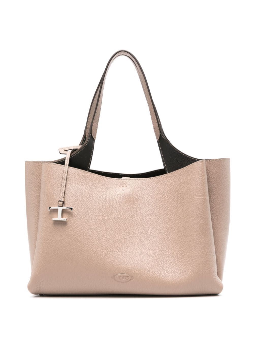 TOD'S MEDIUM TOTE BAG IN HAMMERED LEATHER 