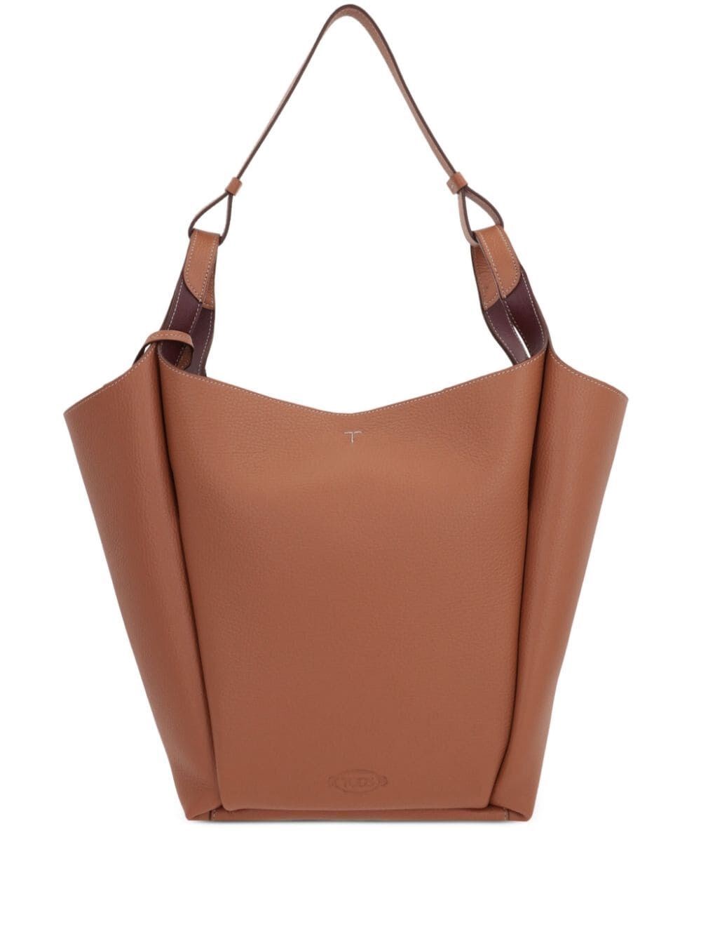 Shop Tod's Medium Bucket Bag In Brown