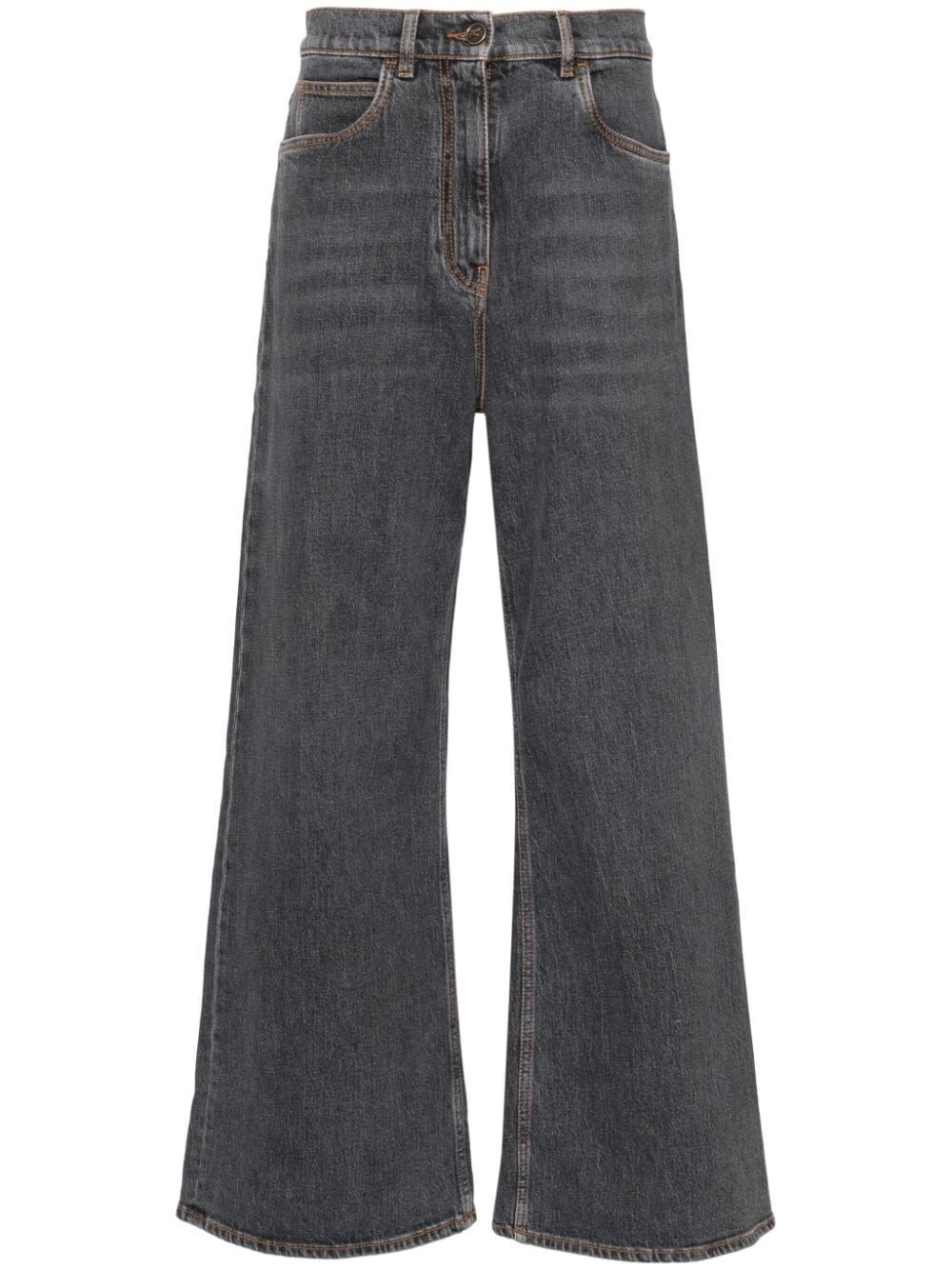 Shop Etro Jeans In Grey