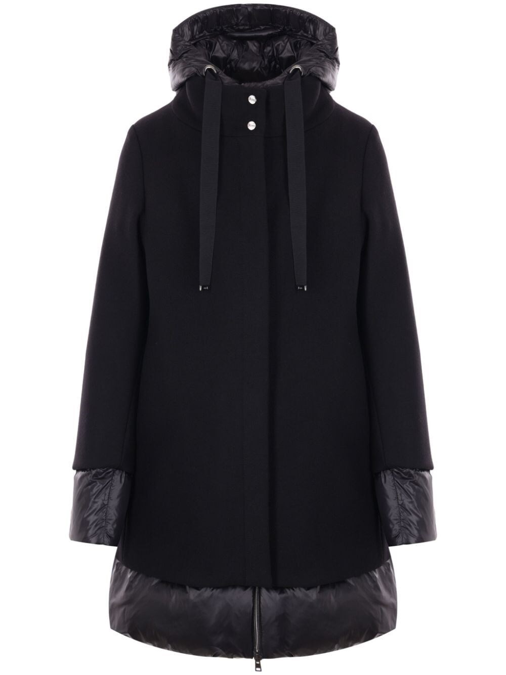 Shop Herno Padded Coat In Black