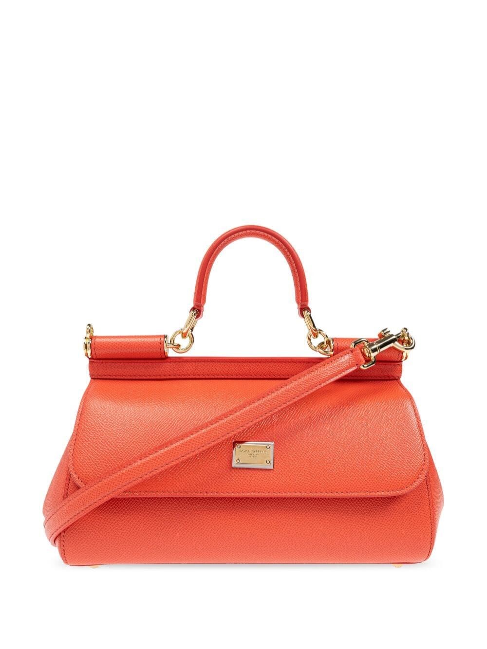 Shop Dolce & Gabbana Sicily Bag In Yellow & Orange