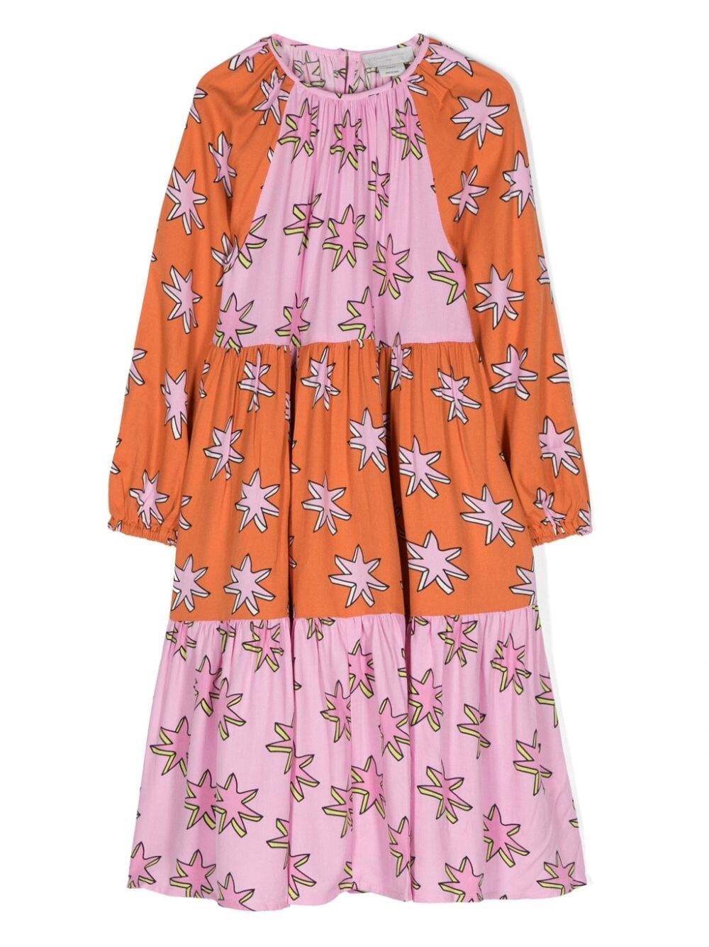 STELLA MCCARTNEY BRIGHT STARS TIERED DRESS 