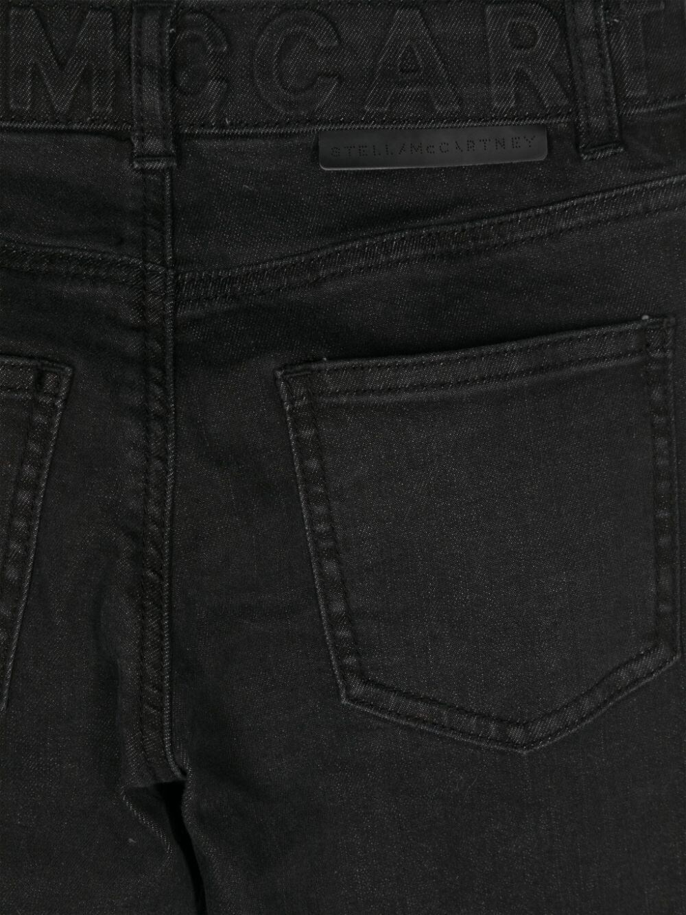 LOGO-EMBOSSED STRAIGHT-LEG JEANS