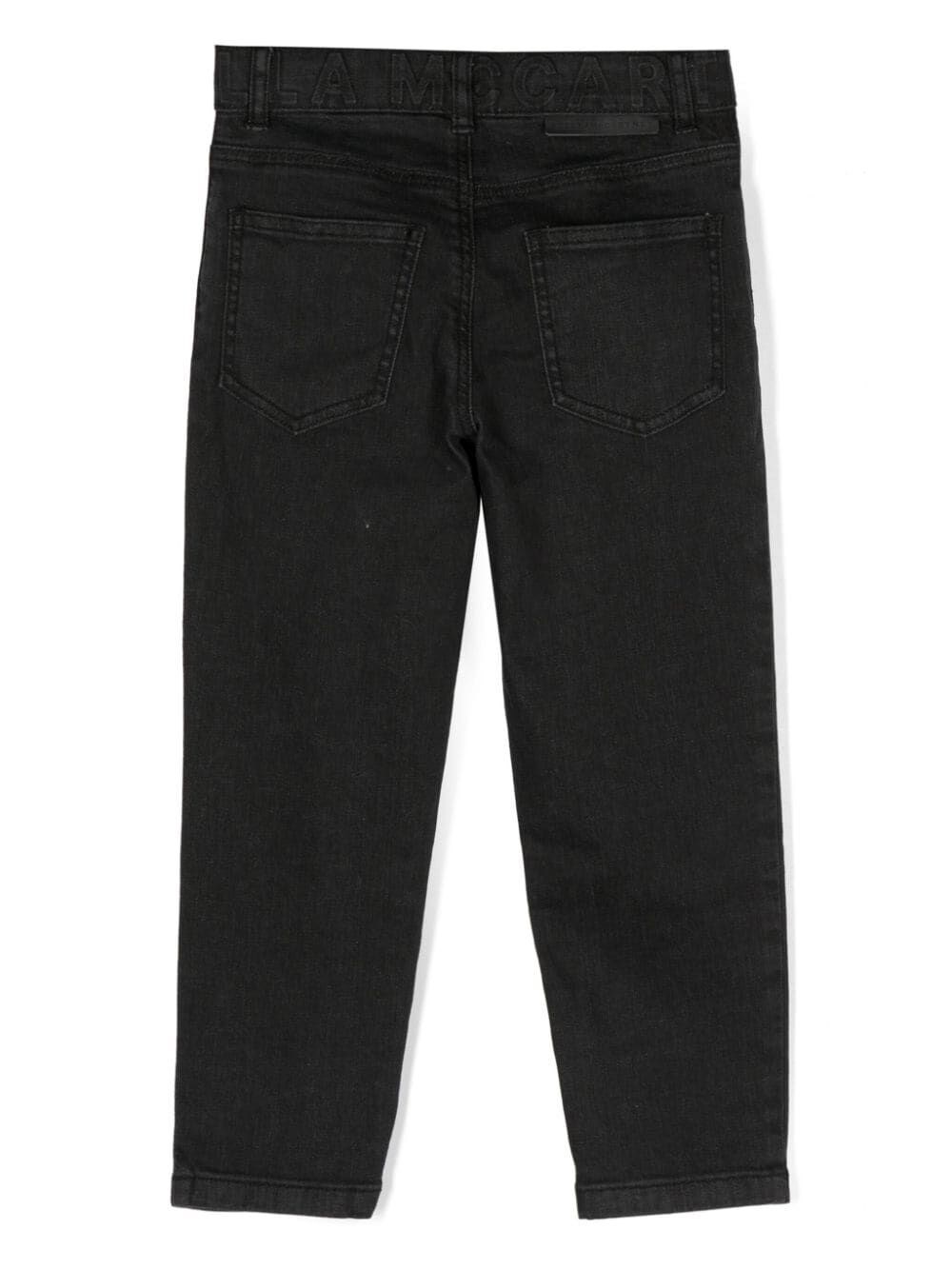 LOGO-EMBOSSED STRAIGHT-LEG JEANS