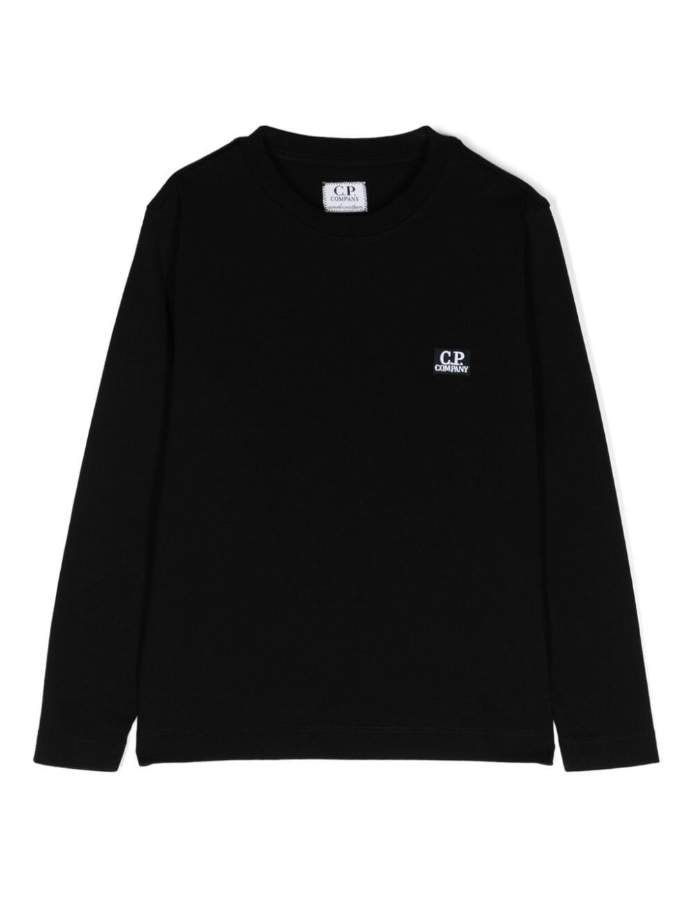 C.p. Company Logo-print Cotton T-shirt In Black