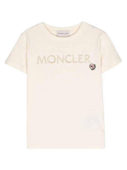 Moncler kids 刺繍ロゴtシャツ available on Monti Boutique - 63457