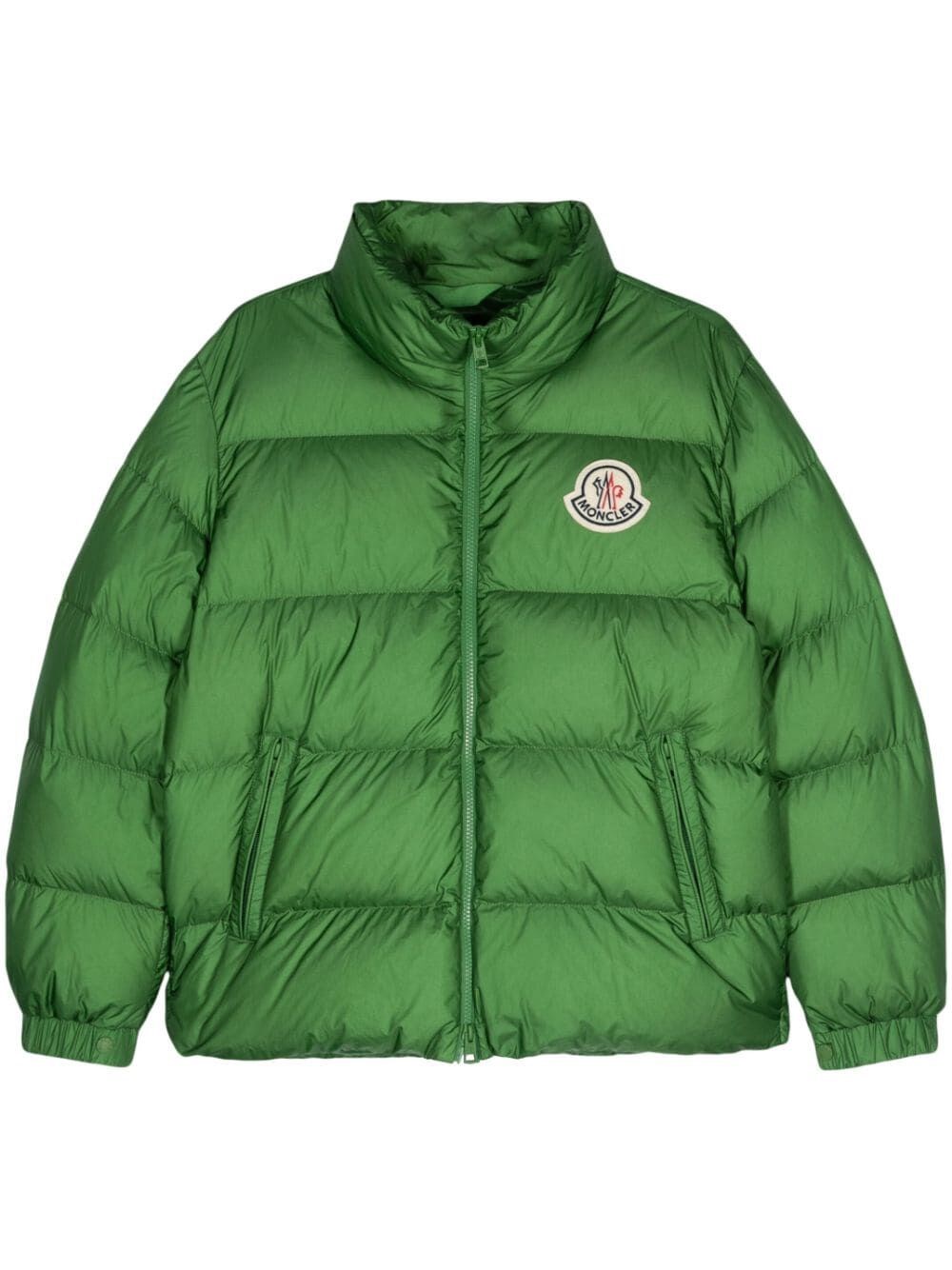 Shop Moncler Citala Short Down Jacket In Green