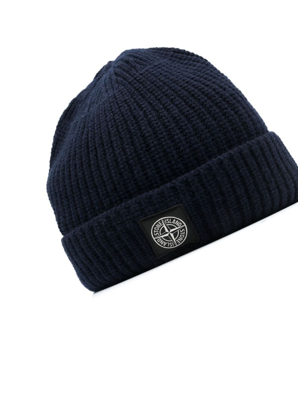 LOGO-PATCH RIBBED BEANIE