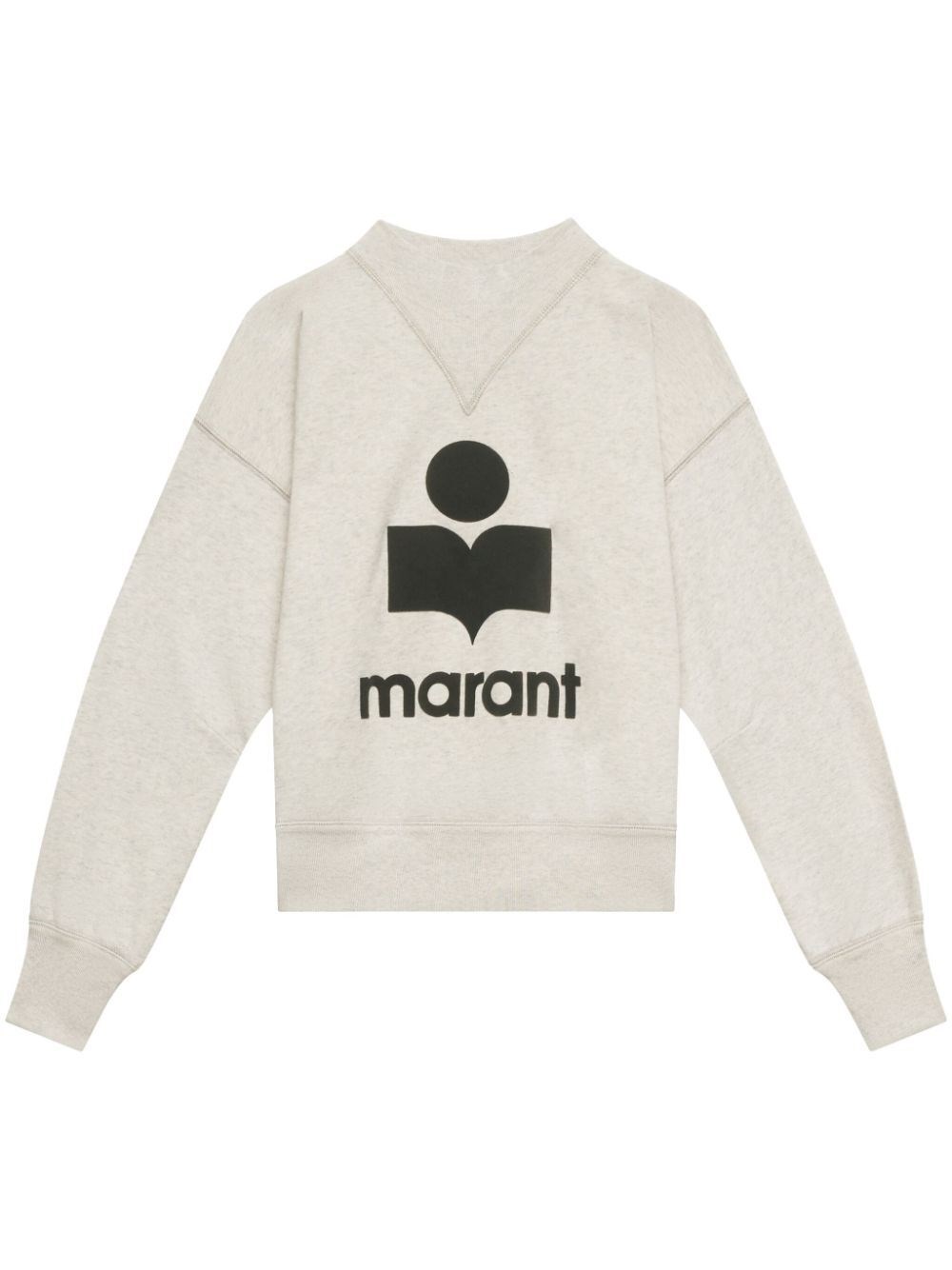 Shop Marant Etoile Moby Logo Sweatshirt In Nude & Neutrals