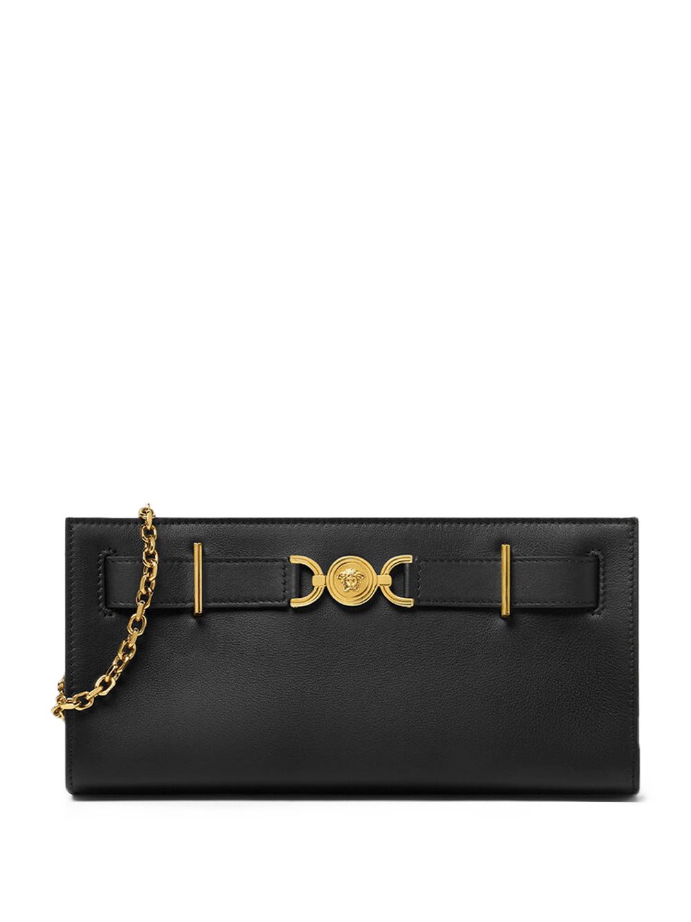 Shop Versace Medusa `95 Clutch In Black