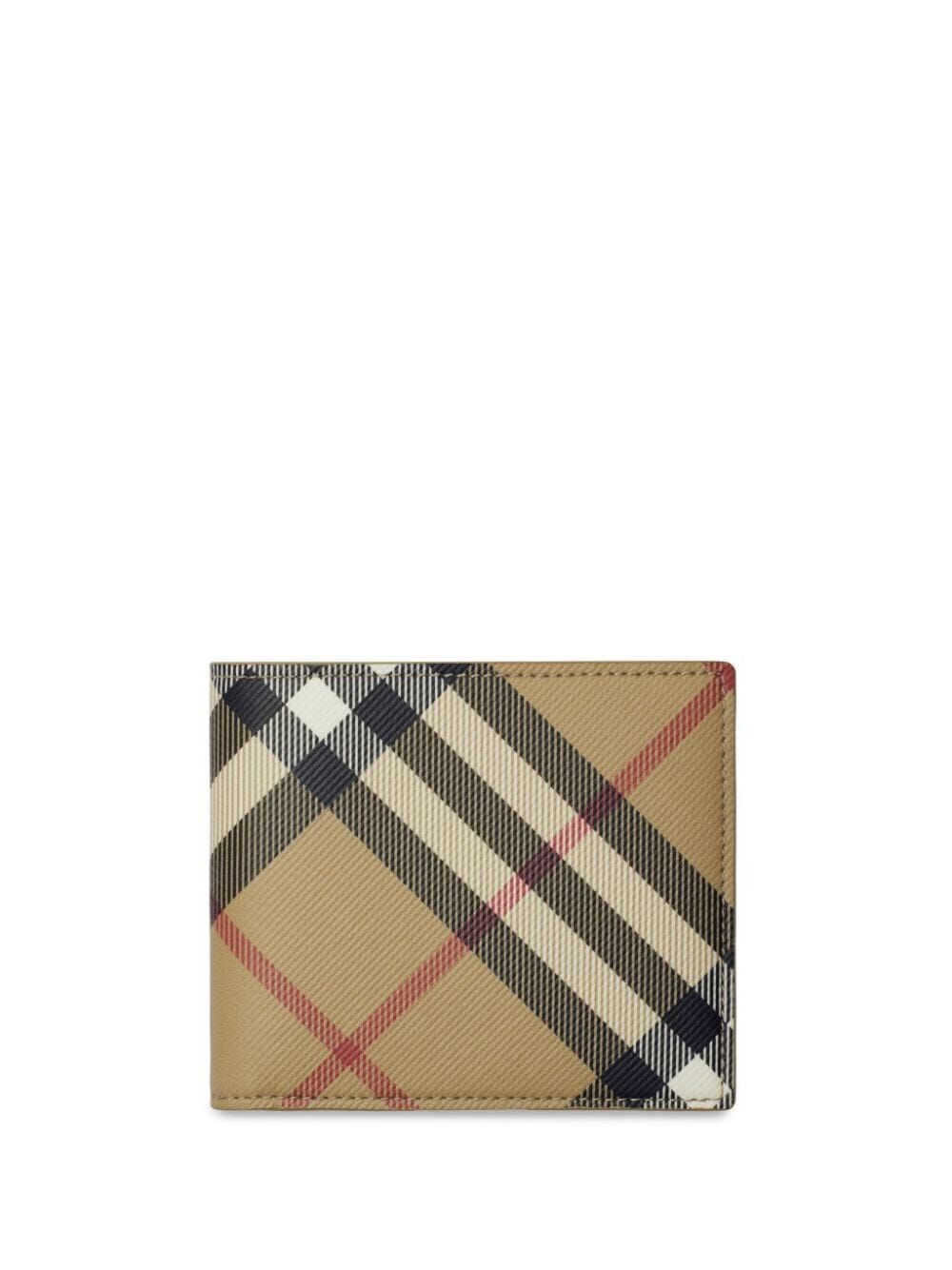 Burberry Vintage Check-pattern Bi-fold Wallet In Nude & Neutrals