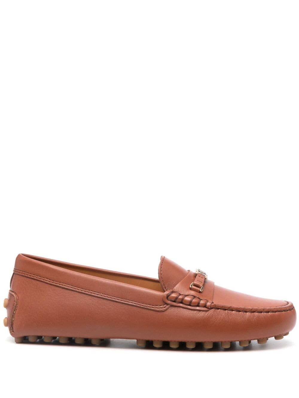 Shop Tod's Gommini Loafers In Brown