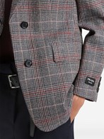 Prada Single-breasted prince of wales checked jacket