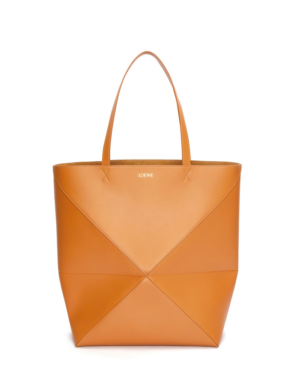 Loewe Light Brown Xl Puzzle Fold Tote Bag In Nude & Neutrals