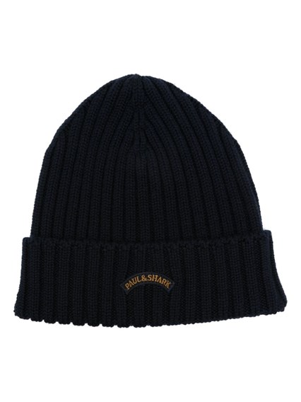 Giorgio armani Logo beanie hat available on Monti Boutique