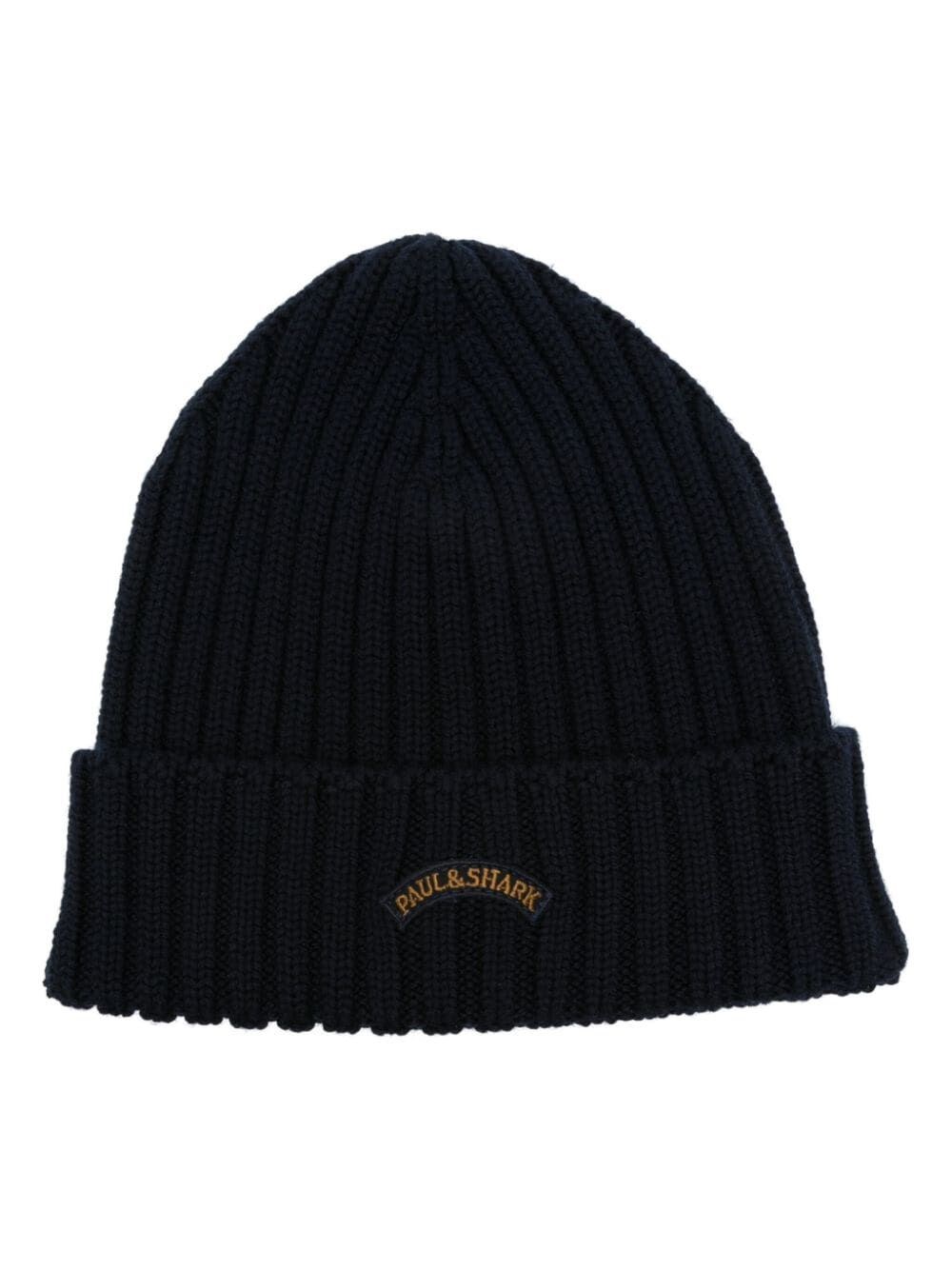 Paul & Shark Men's Blue Logo-Embroidered Beanie