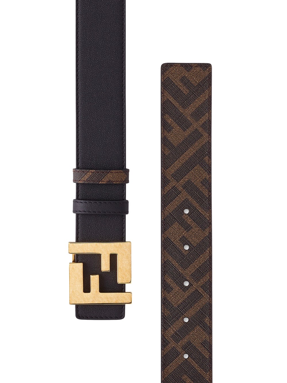 VINTAGE-GOLD FF SQUARED REVERSIBLE BELT