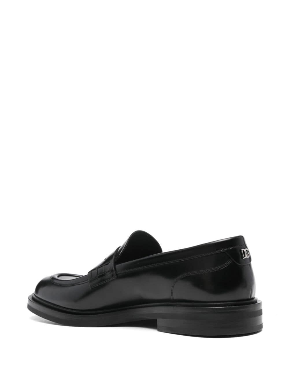 BRUSHED LEATHER LOAFERS