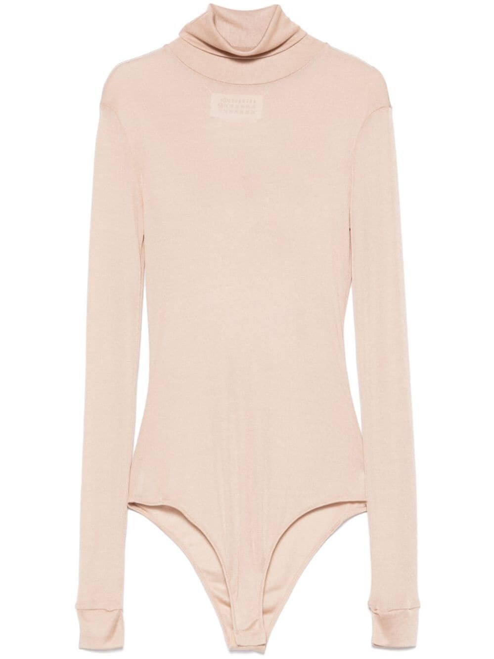 Shop Maison Margiela Semi-sheer Bodysuit In Nude & Neutrals