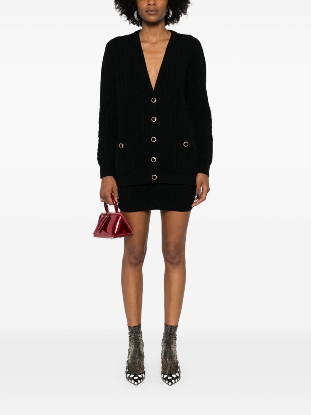 OVERSIZED KNITTED CARDIGAN JWL BUTTONS