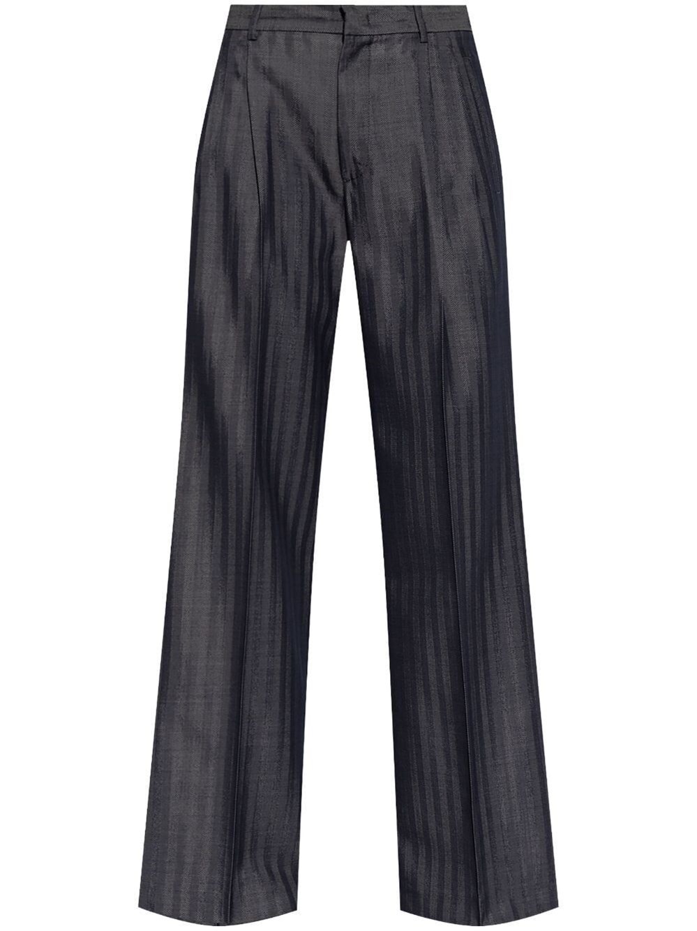 Shop Etro Trousers In Blue