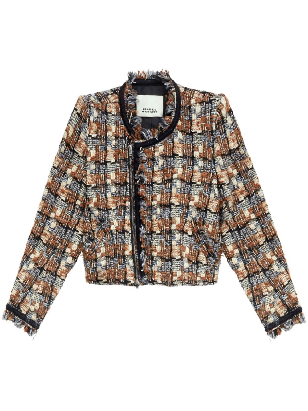 Shop Isabel Marant Kerry Jacket In Brown